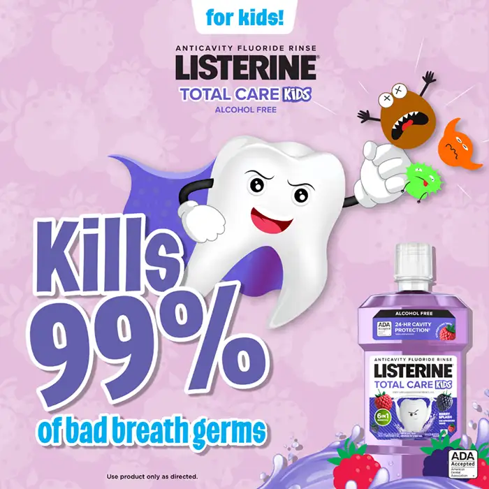 Kills 99% of Bad Breathe Germs