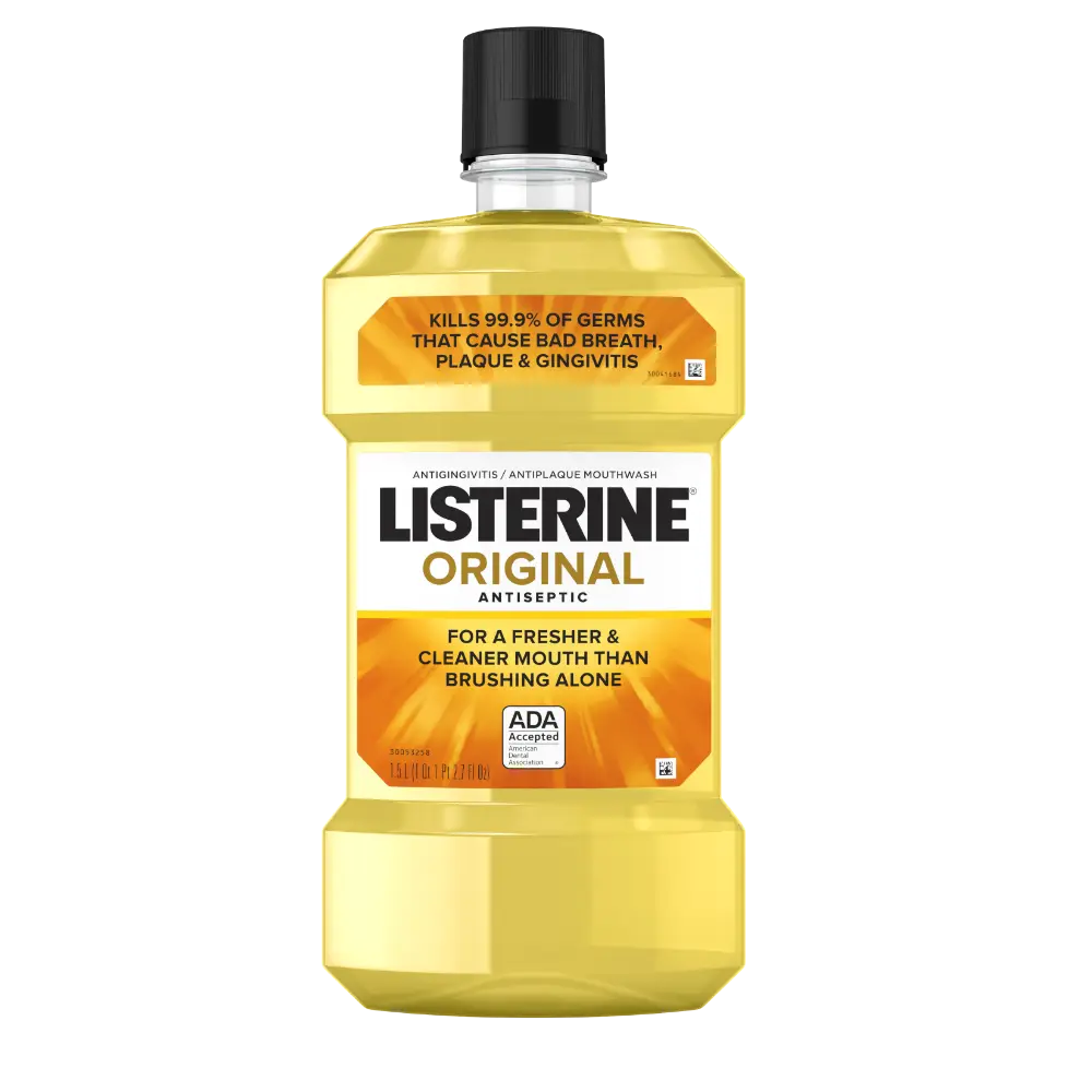 Front Pack Shot of LISTERINE® Antiseptic Oral Care Mouthwash ORIGINAL 1.5Liters