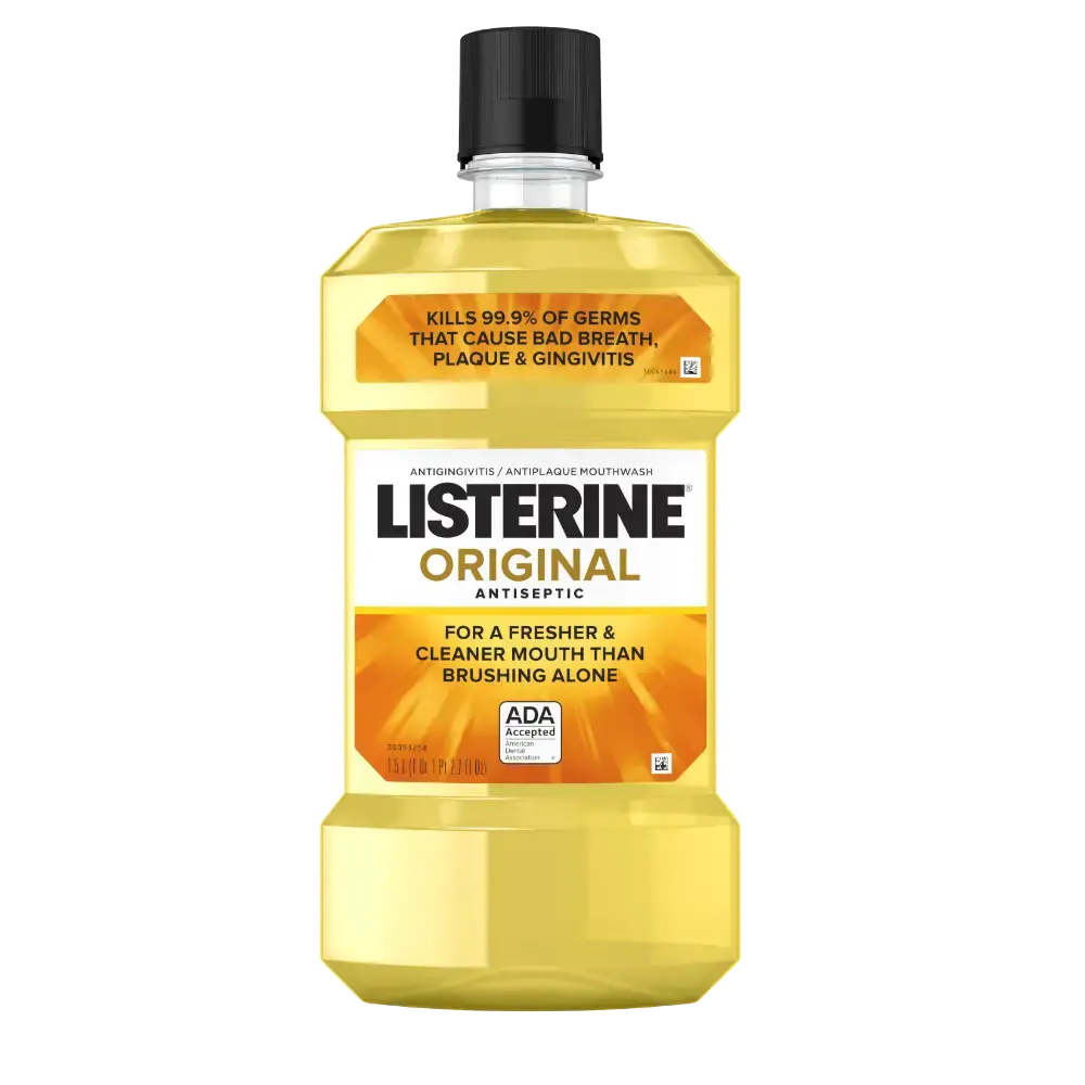 Front Pack Shot of LISTERINE® Antiseptic Oral Care Mouthwash ORIGINAL 1.5Liters