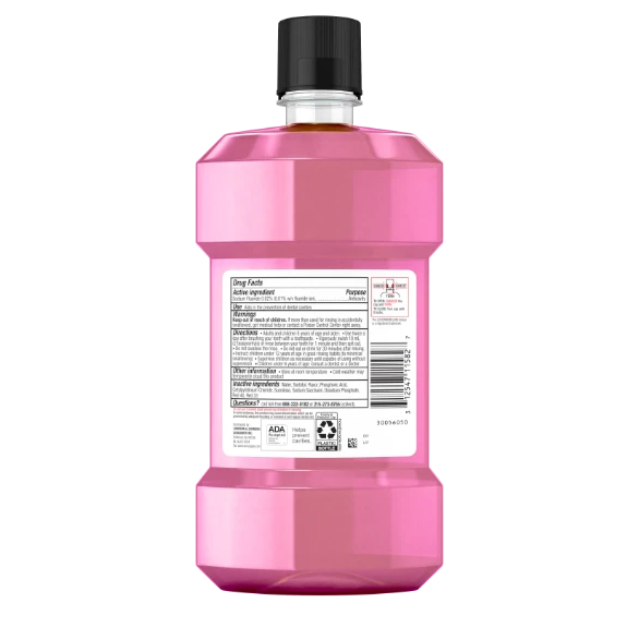 Listerine Smart Rinse Pink Lemonade back