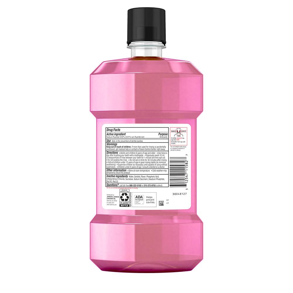 Listerine Smart Rinse Pink Lemonade back