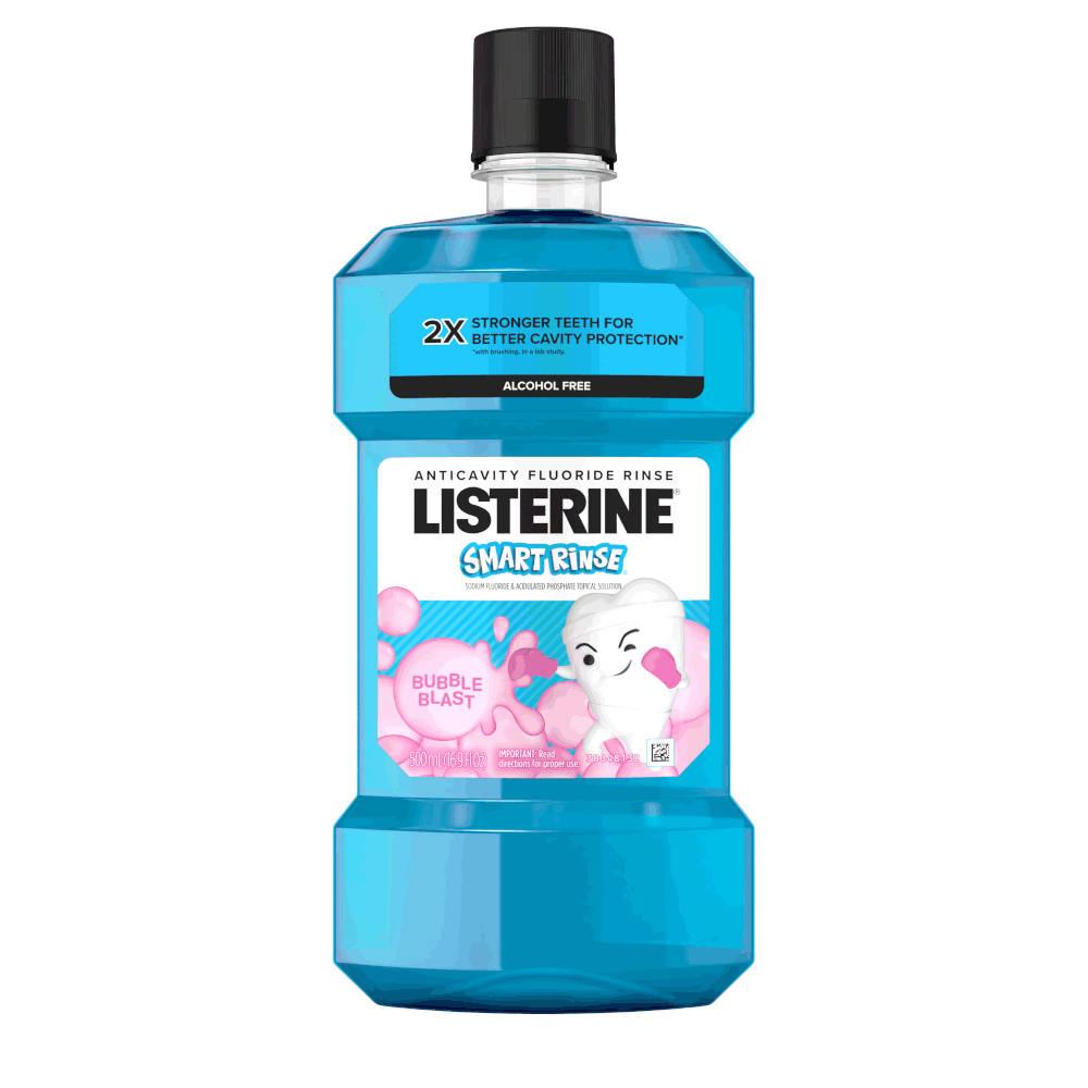 SMART RINSE® Kids Fluoride Mouthwash, Bubble Blast Flavor | LISTERINE®