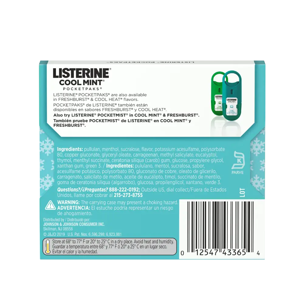 POCKETPAKS® Cool Mint Fresh Breath Strips | LISTERINE®
