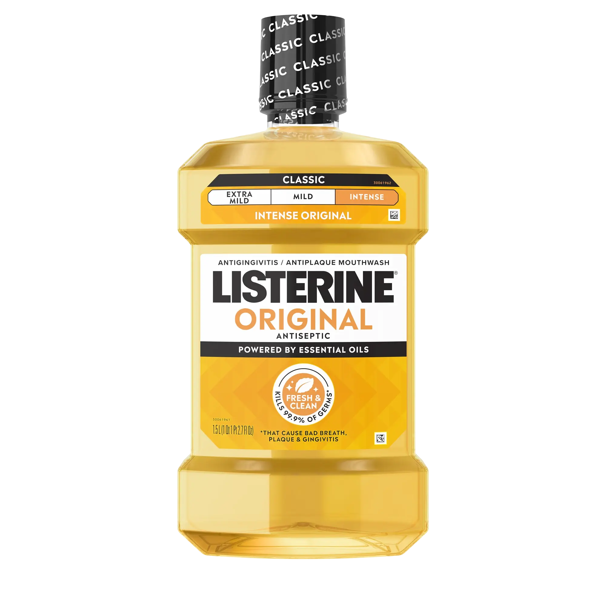 Front pack shot of LISTERINE® Original Intense Antiseptic Mouthwash 1.5L