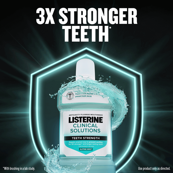 LISTERINE® Clinical Solutions Enamel Strength Anticavity Fluoride