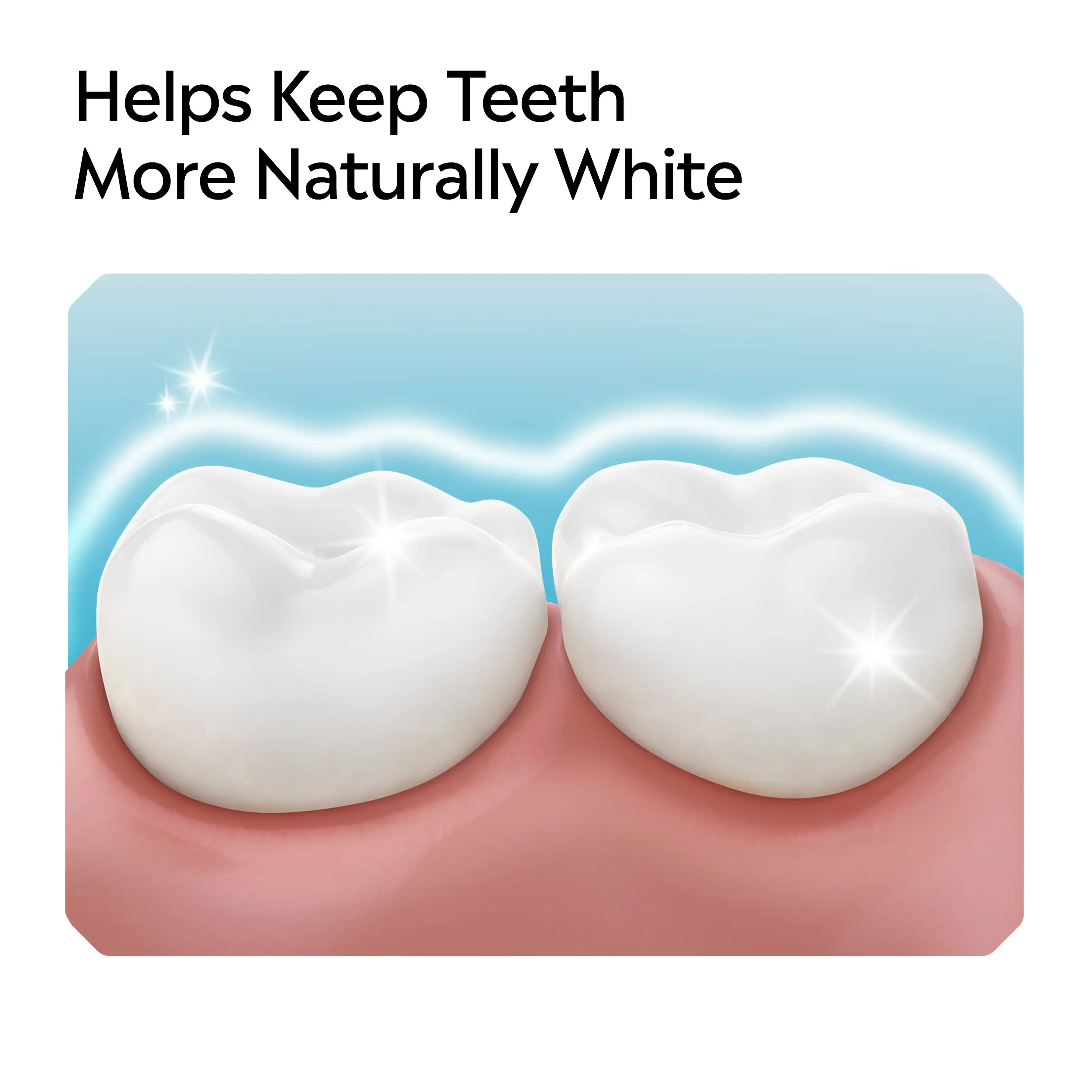 LISTERINE® Toothpaste, helps keep teeth more naturally white