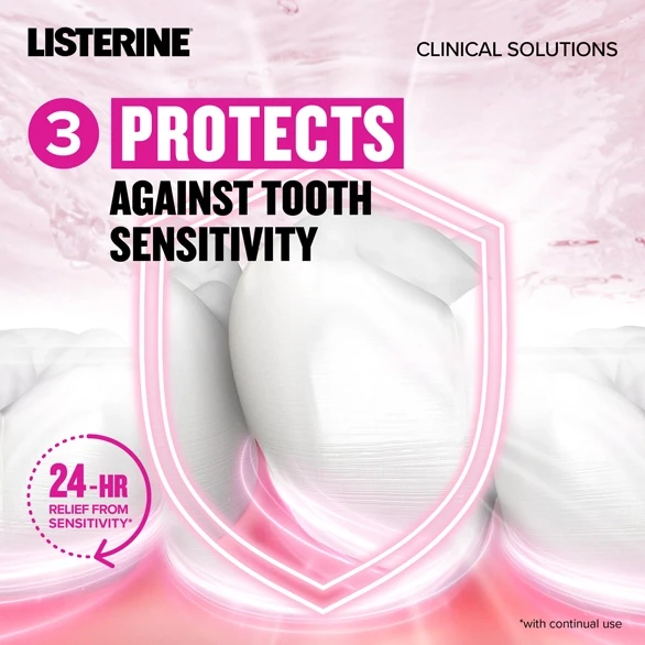 Protects again tooth sensitivity