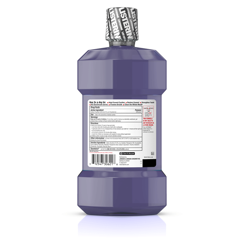 DISCONTINUED LISTERINE® TOTAL CARE STAIN REMOVER Anticavity Fluoride