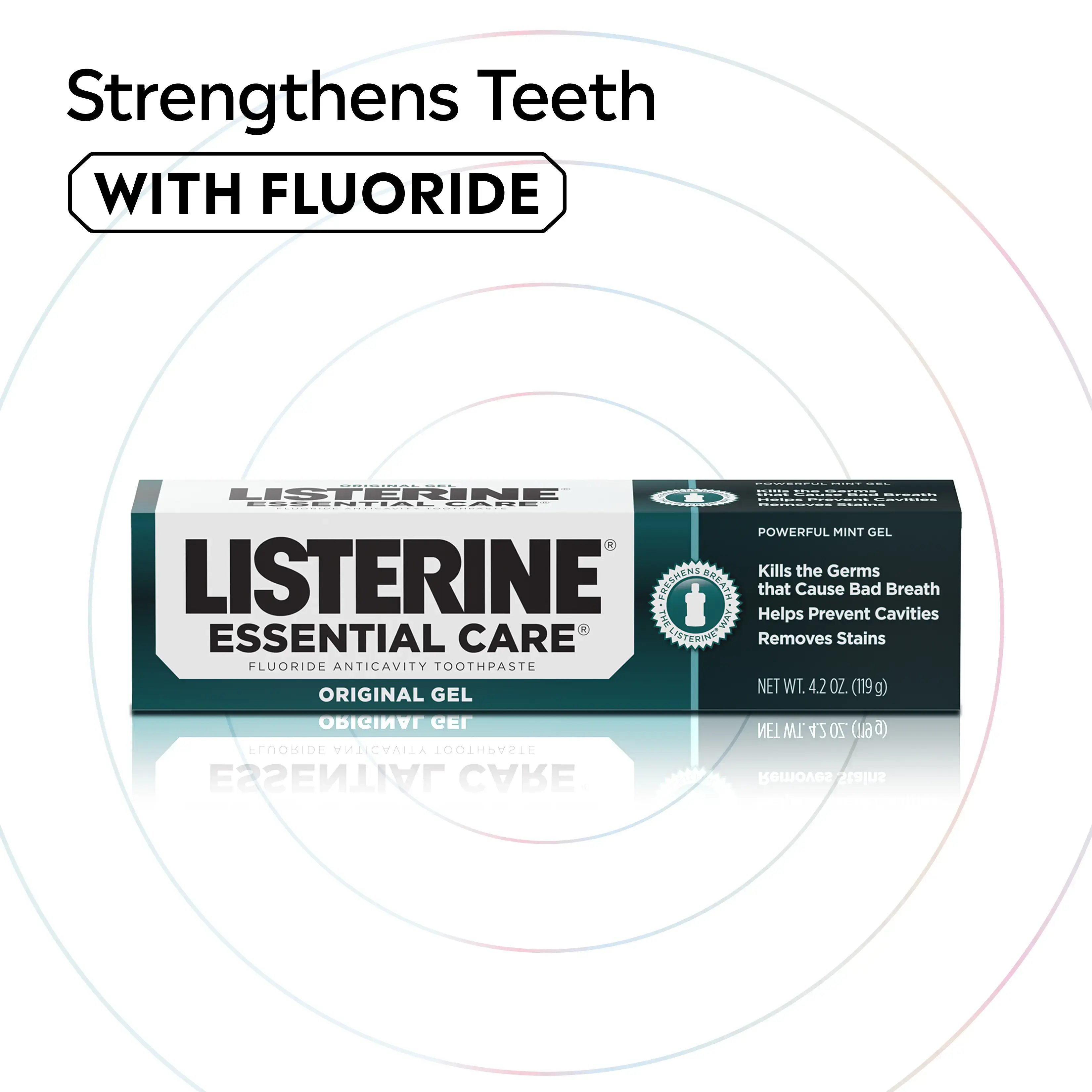 LISTERINE® Toothpaste, strengthen teeth with fluoride