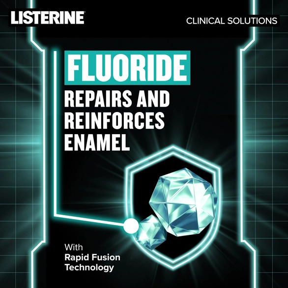 Fluoride repairs and reinforces enamel