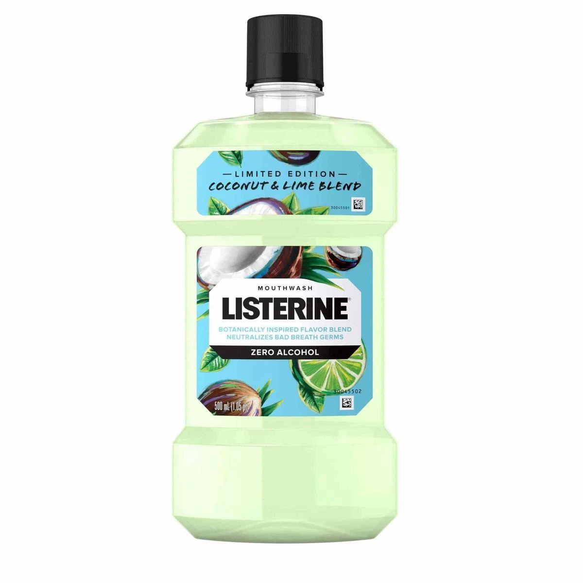 Listerine Limited Edition Coconut & Lime Blend Mouthwash + zero alcohol for neutralizing oral germs