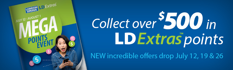 Collect over $500 in LDExtras points - New incredible offers drop Jul 12, 19 & 26