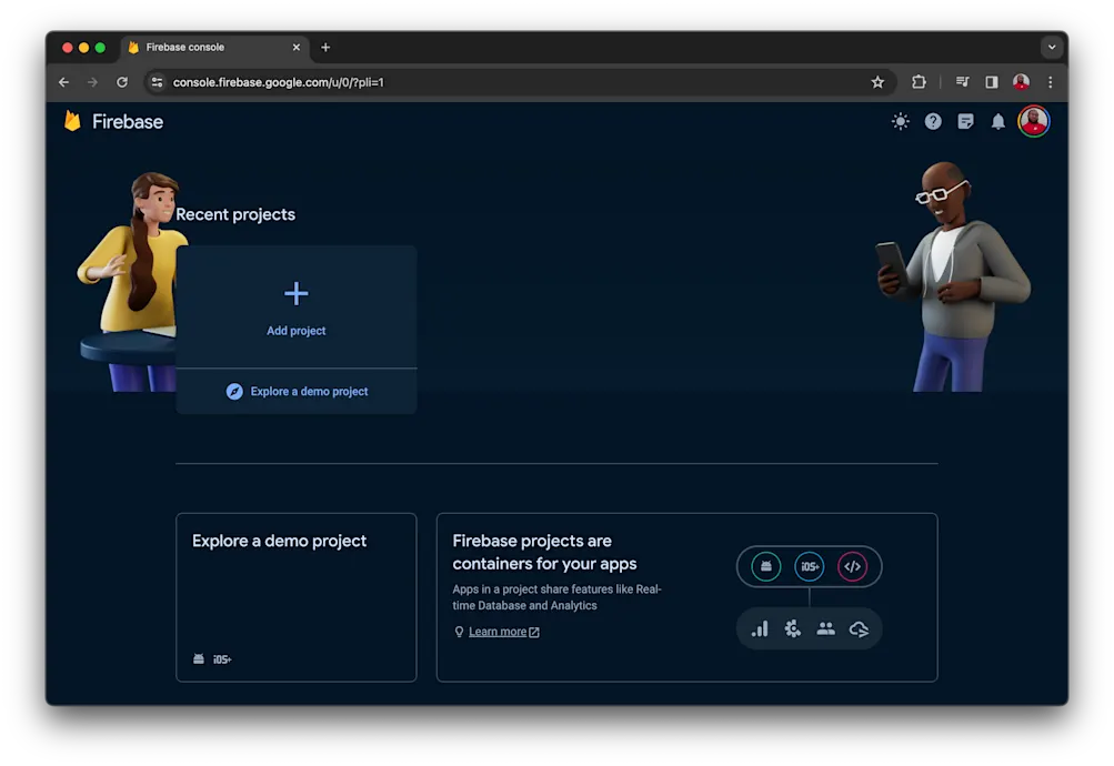 Create a Firebase project