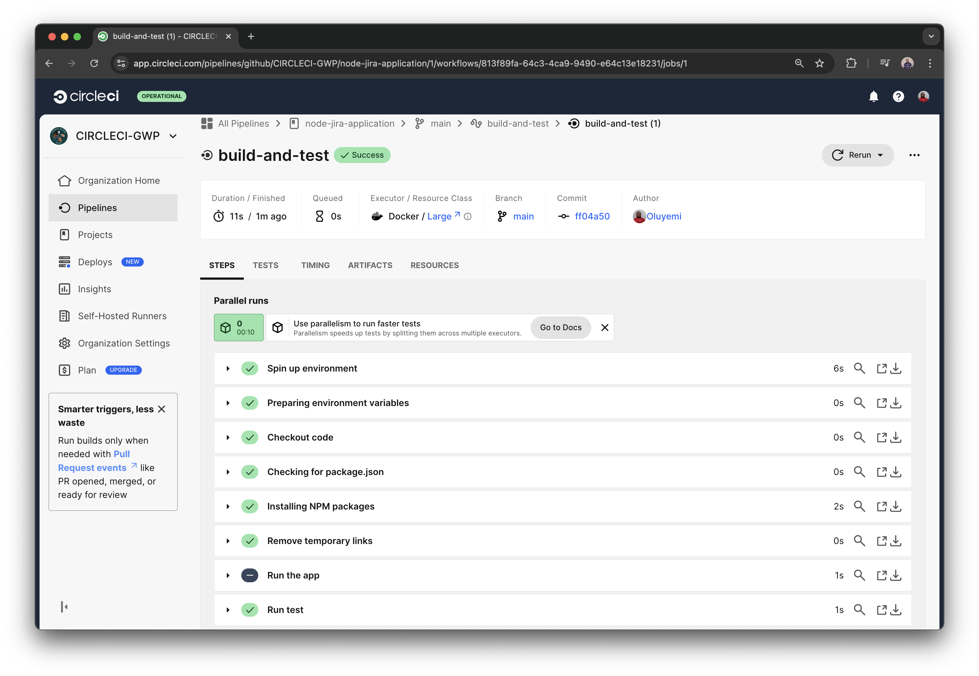 Display your CircleCI build status from on Jira - CircleCI