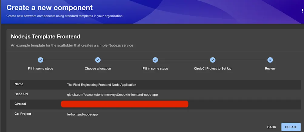 Backstage review project