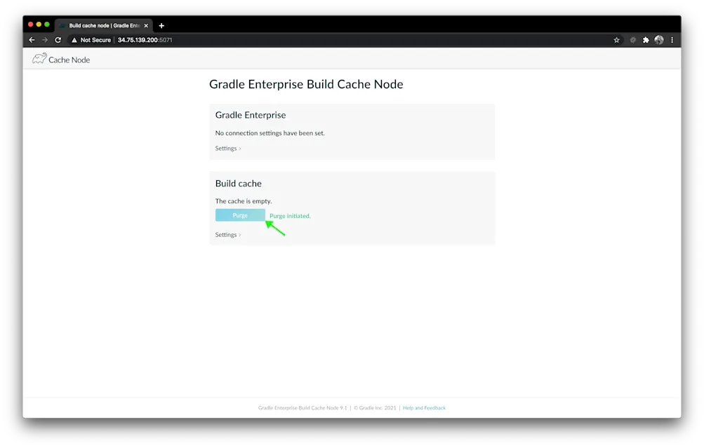 Build Cache Node Purge