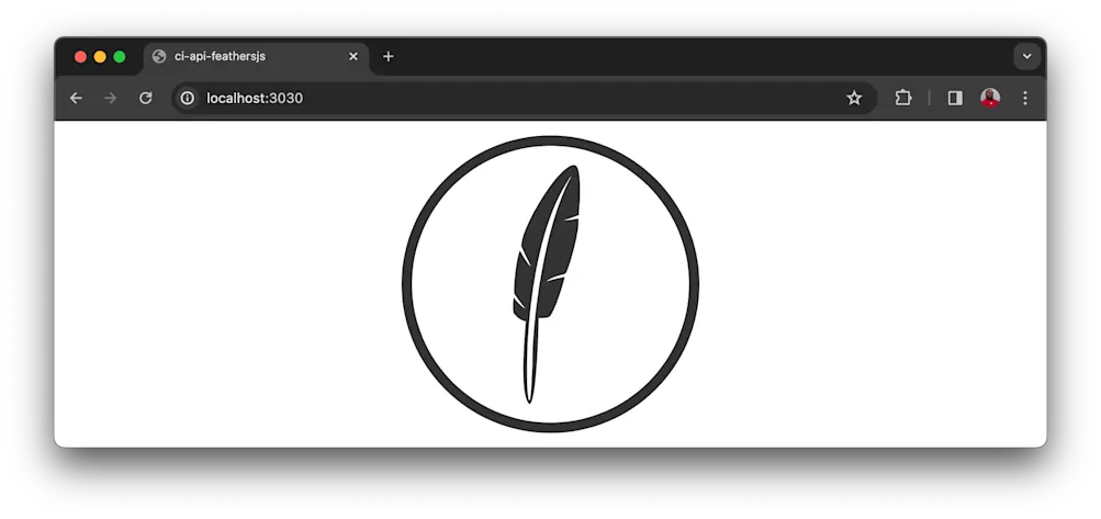 Default page feathersjs