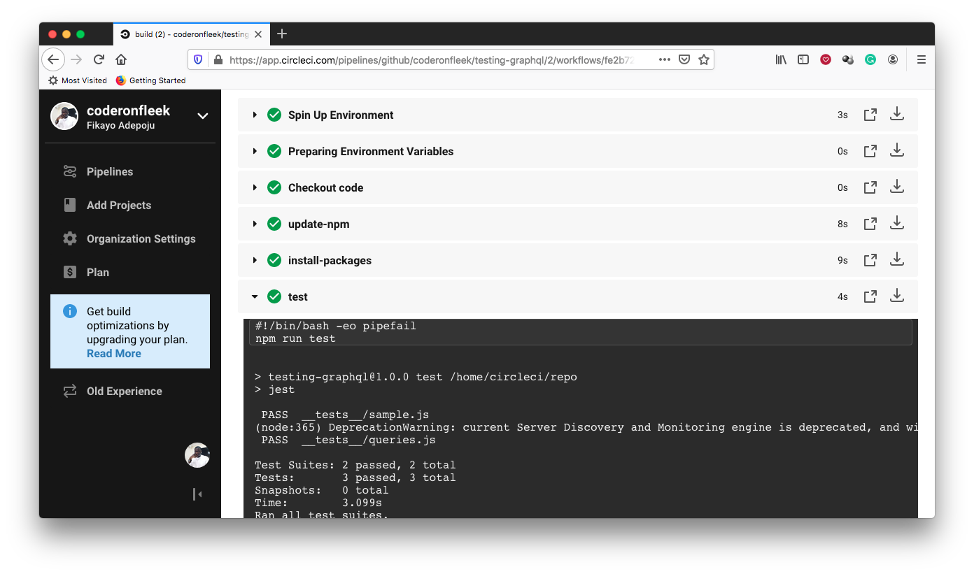 Automatic testing for GraphQL APIs - CircleCI