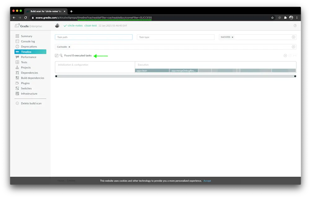 Local Build Cache Build Scan 3