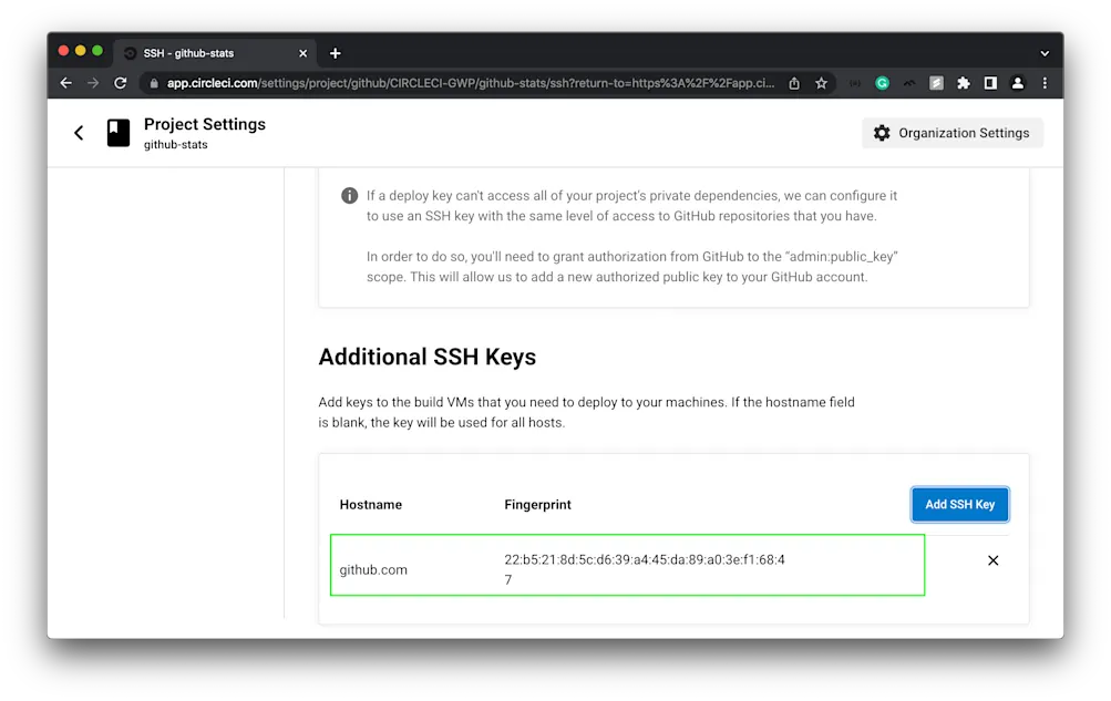 SSH keys