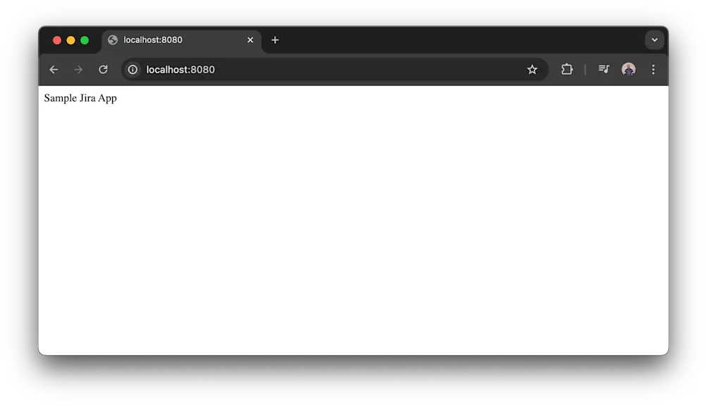 Node application message