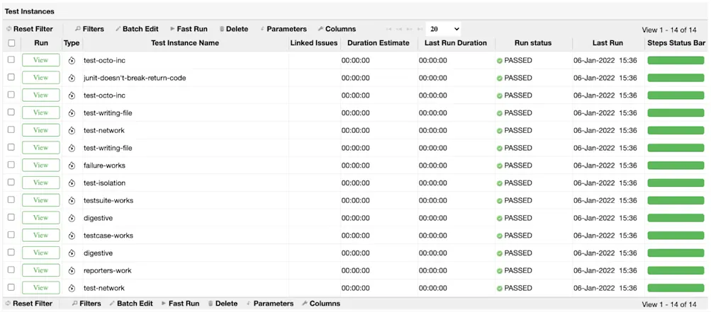 Successful test results