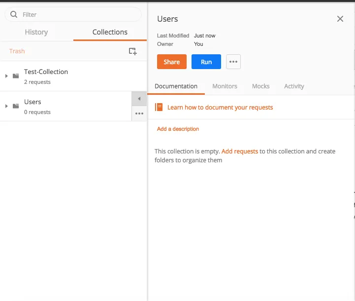 リクエストの追加 - Postman