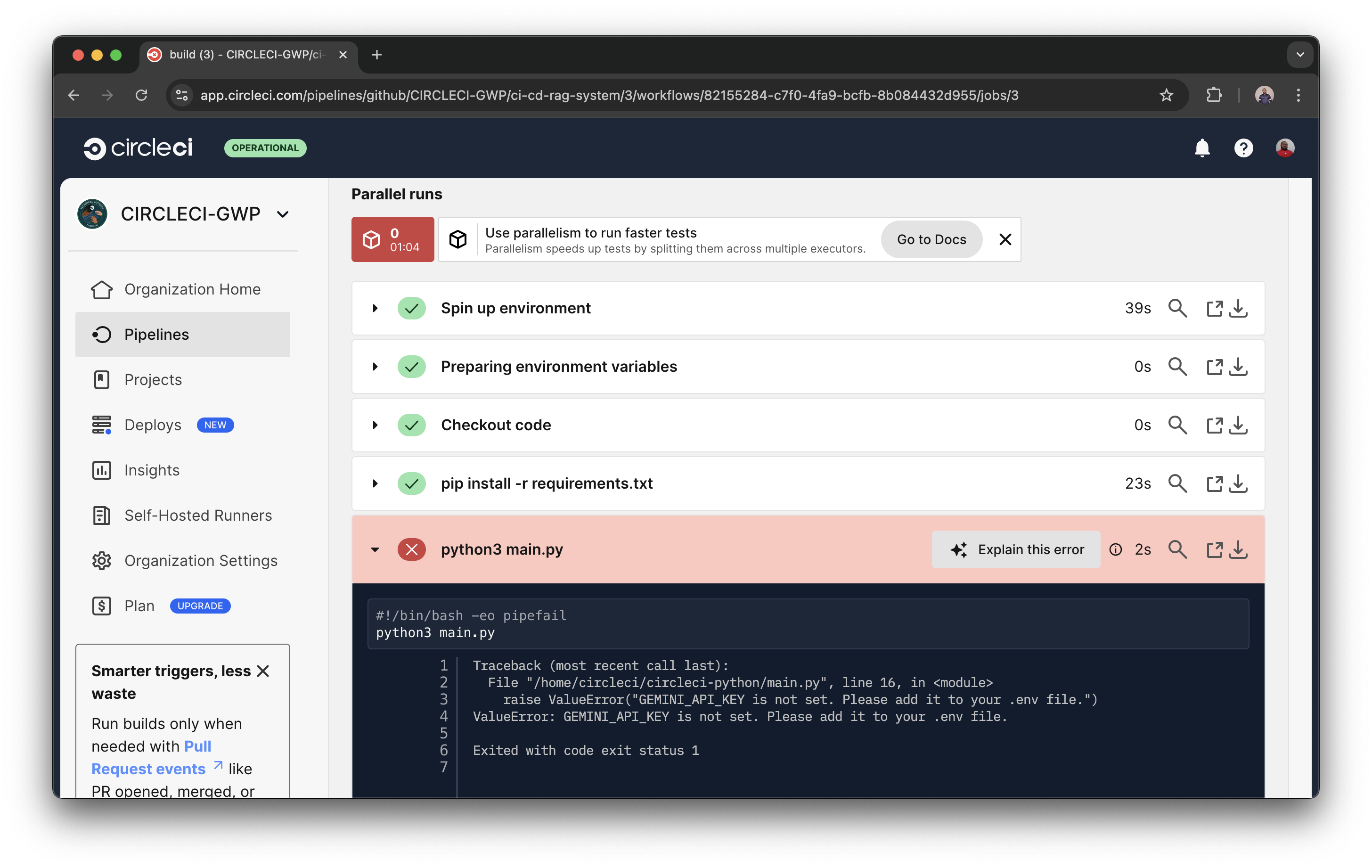 Creating and testing a RAG-powered AI app with Gemini and CircleCI ...