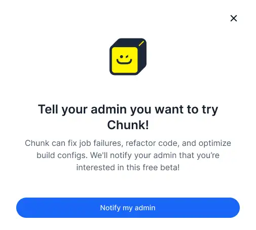 No admin access to install Chunk
