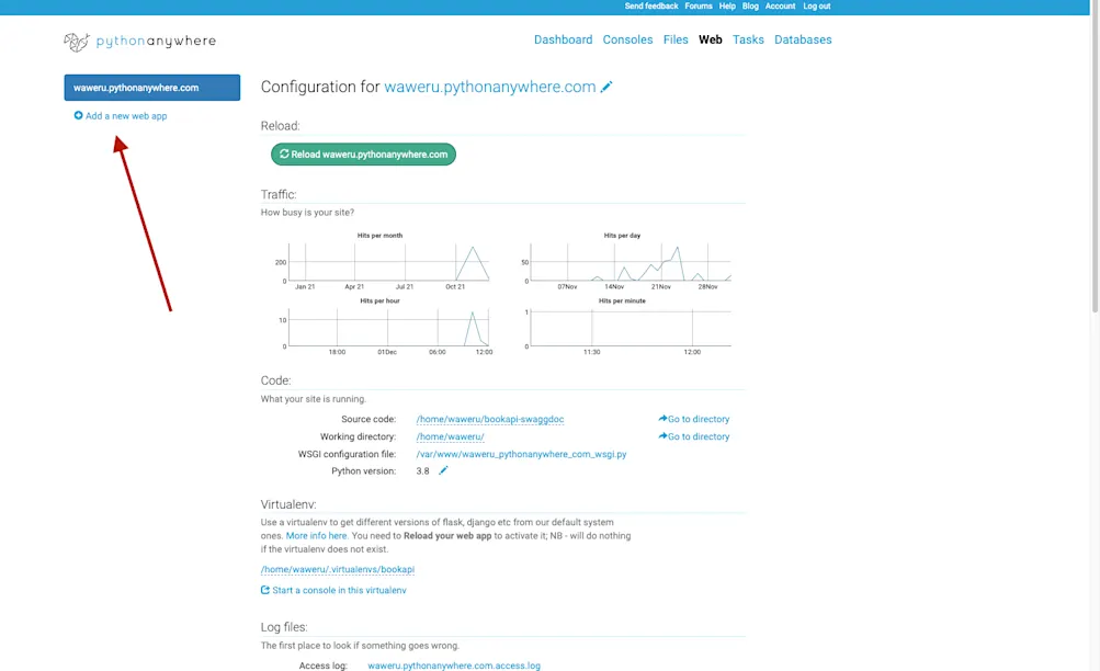 PythonAnywhere で作成するWebアプリ