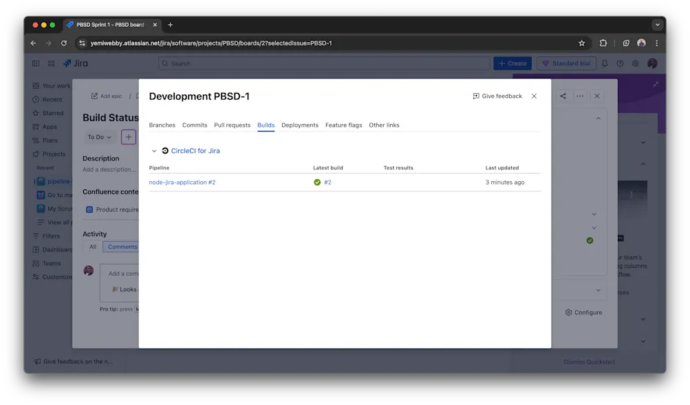 View CircleCI job details