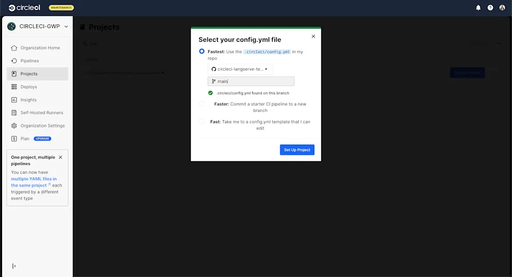 Configure project on CircleCI