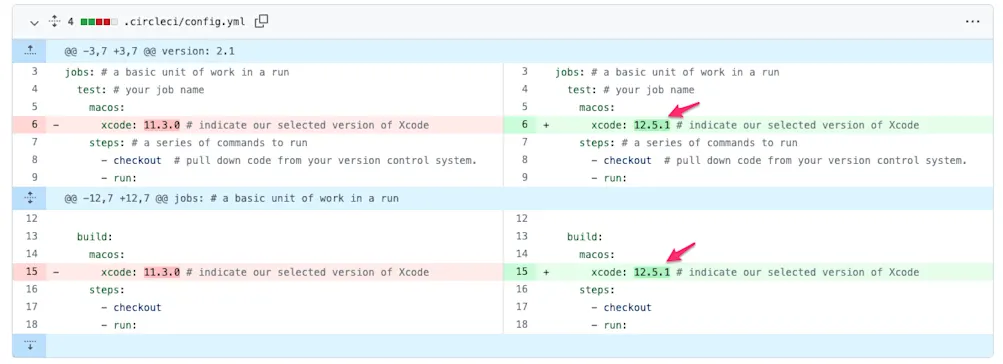 Xcodeのバージョンの指定