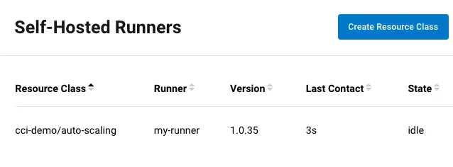 New runners resource class