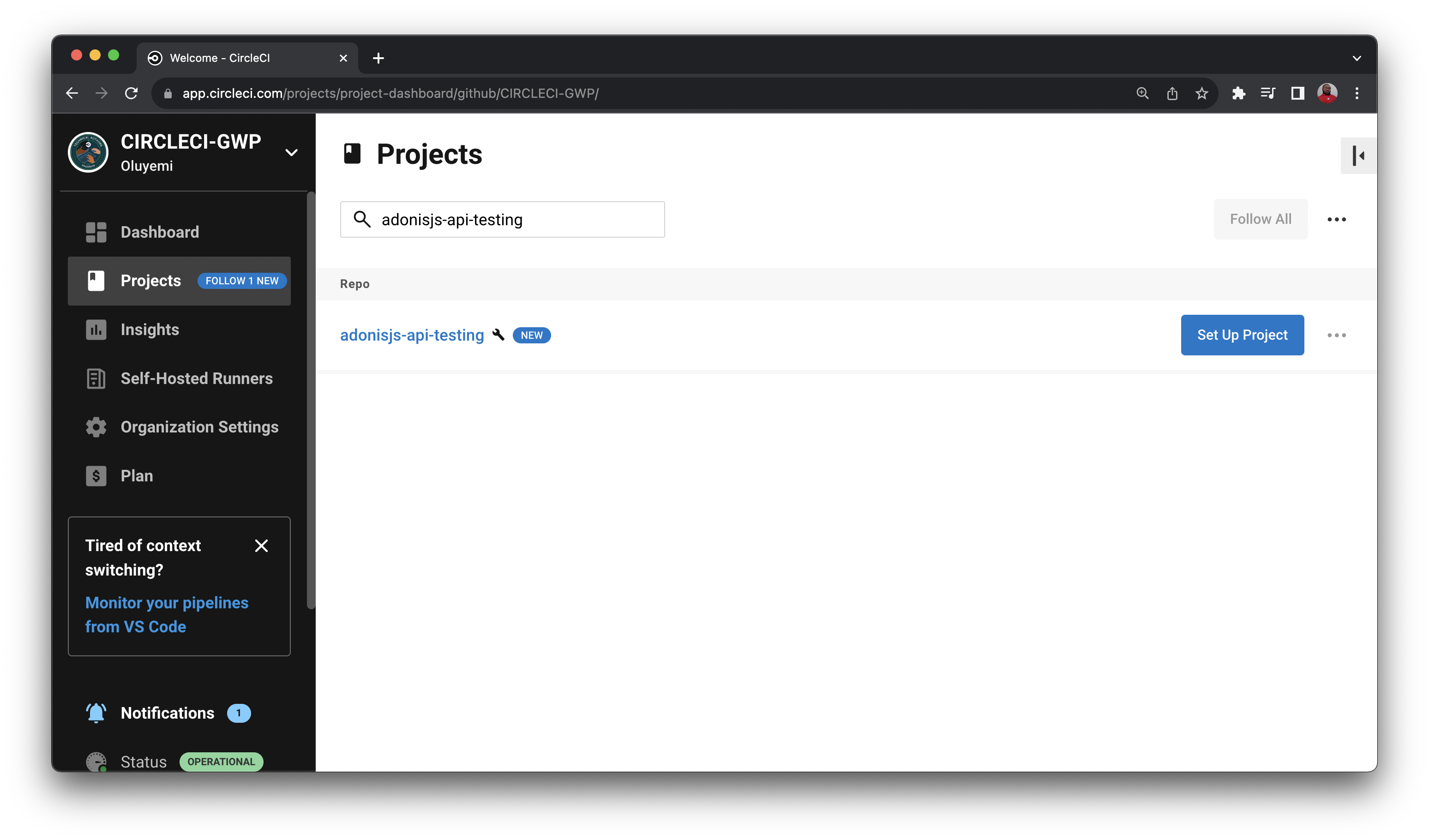 Continuous integration for AdonisJS APIs - CircleCI