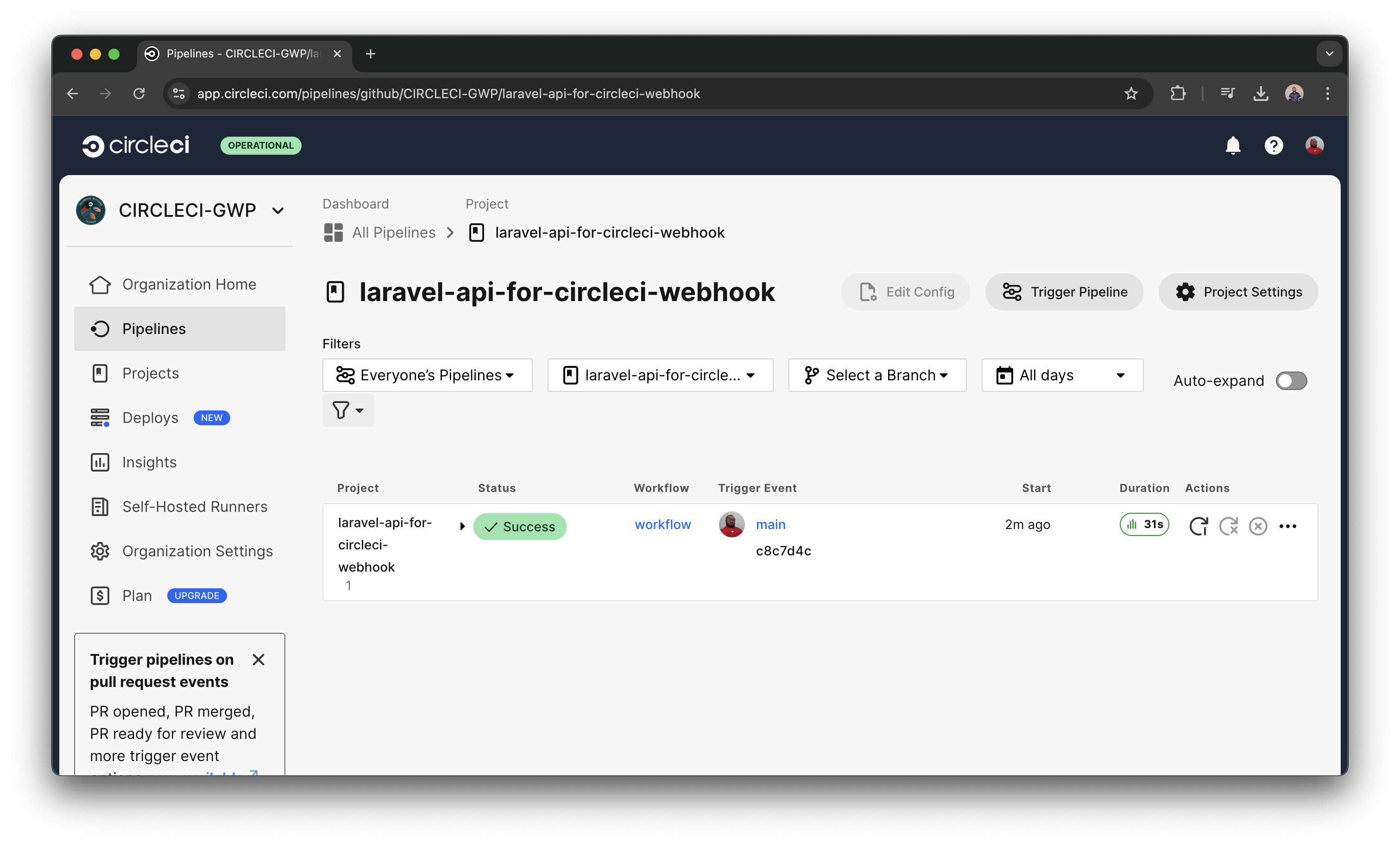 Building a Laravel API for CircleCI webhooks - CircleCI