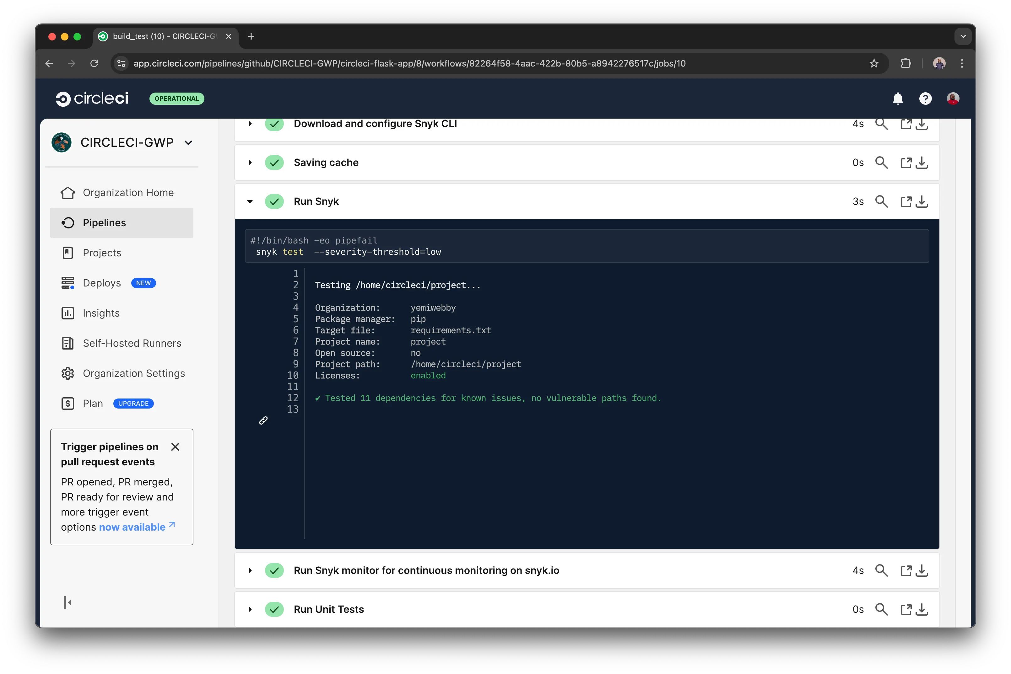 Adding application and image scans to your CI/CD pipeline - CircleCI