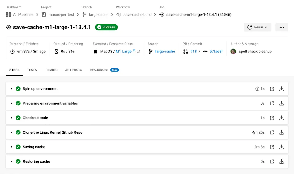 M1 MAC リソースクラスありの場合