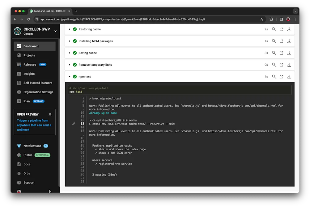 Pipeline build successful