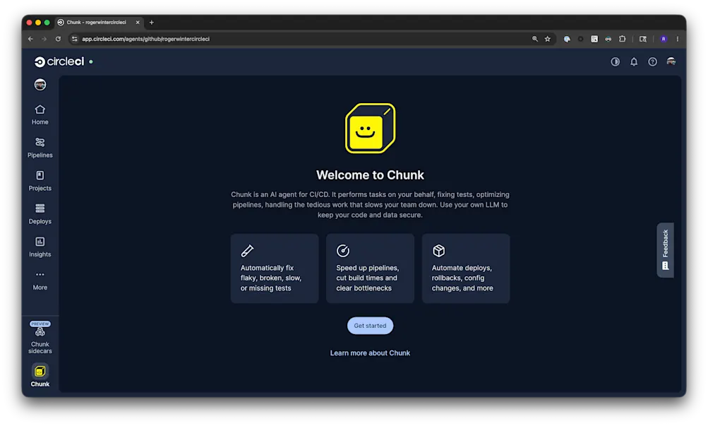 Set up CircleCIs Chunk AI agent to run from the Codex CLI plugin