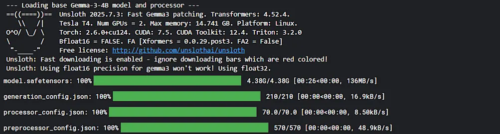 Loading base model with Unsloth