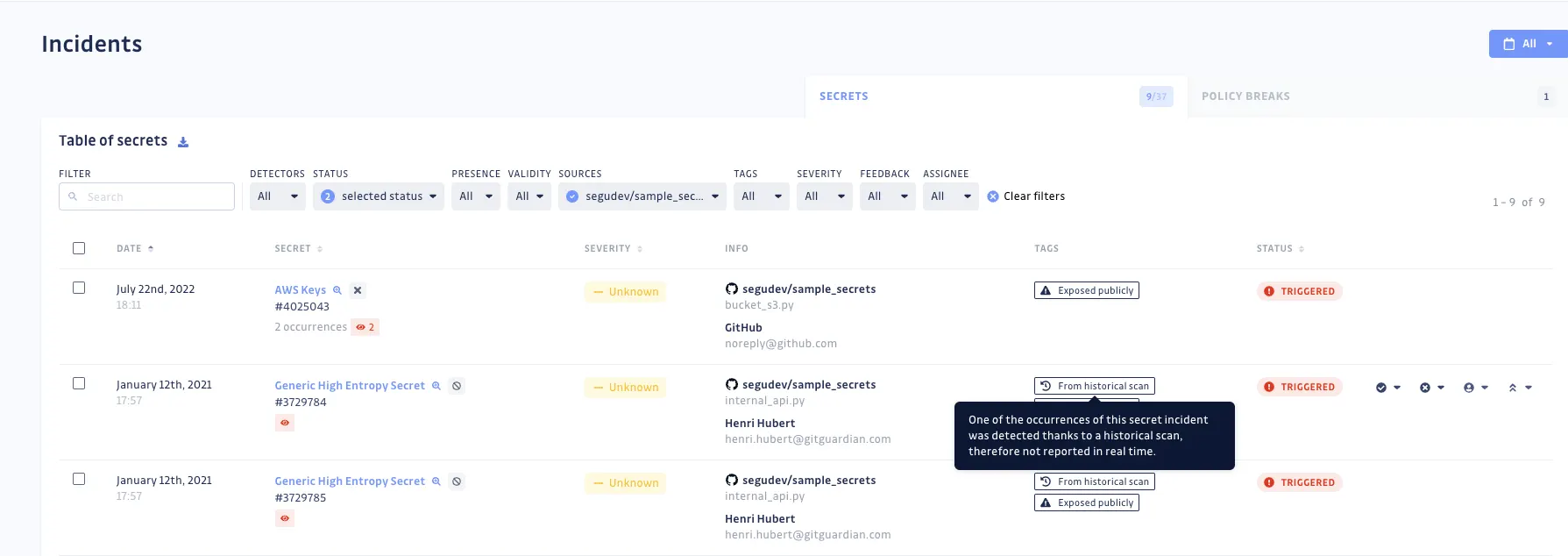 Detect hardcoded secrets with GitGuardian - CircleCI