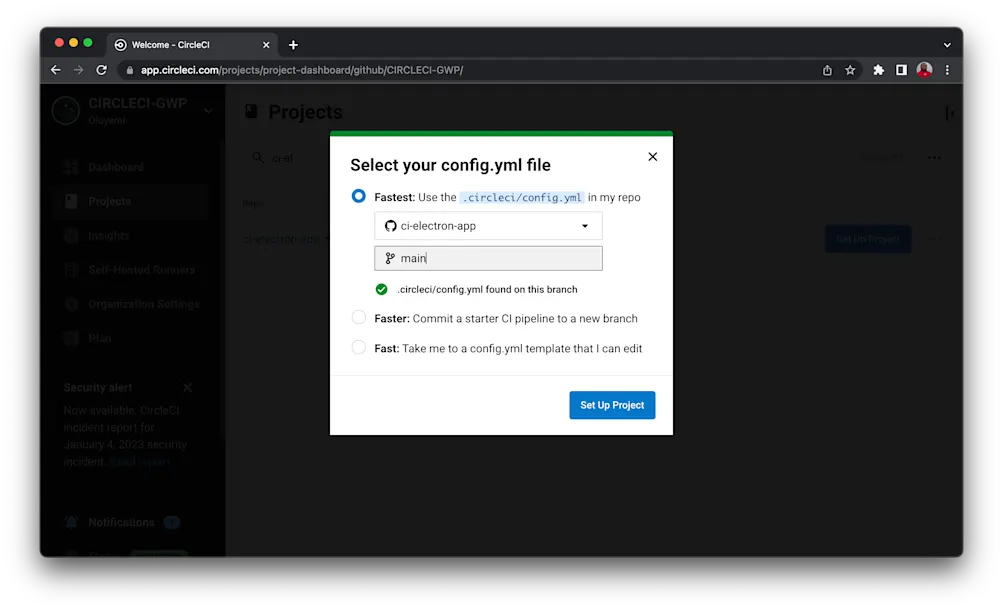 Add Config - CircleCI