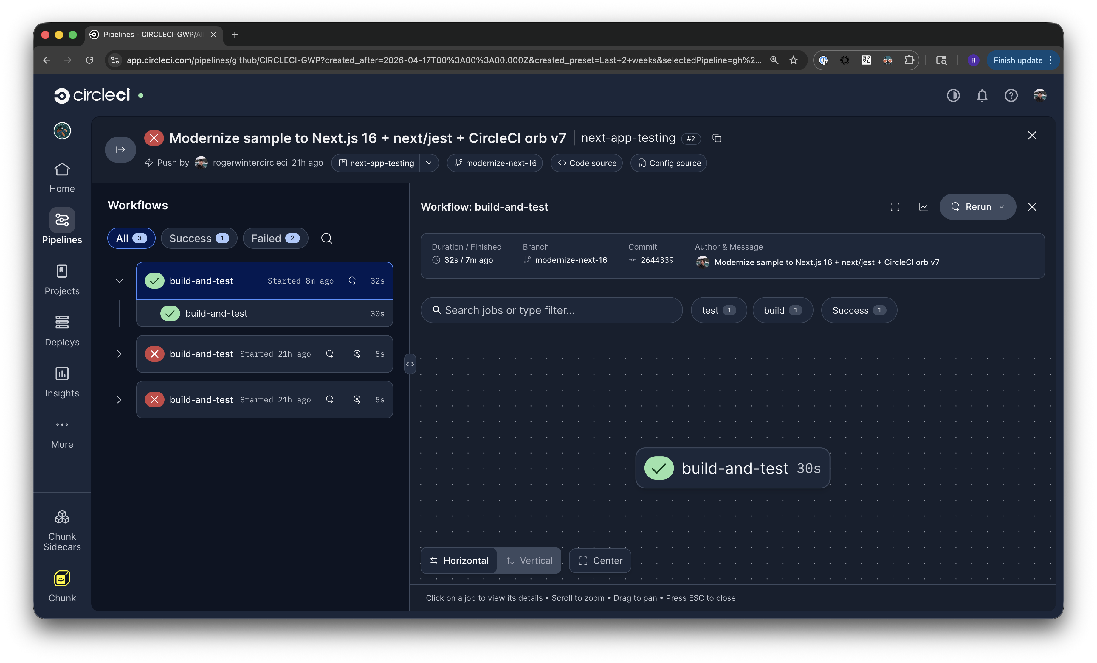 Continuous integration for Next.js applications - CircleCI