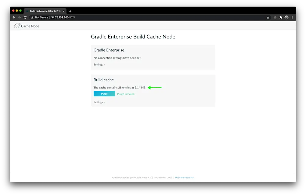 Build Cache Node