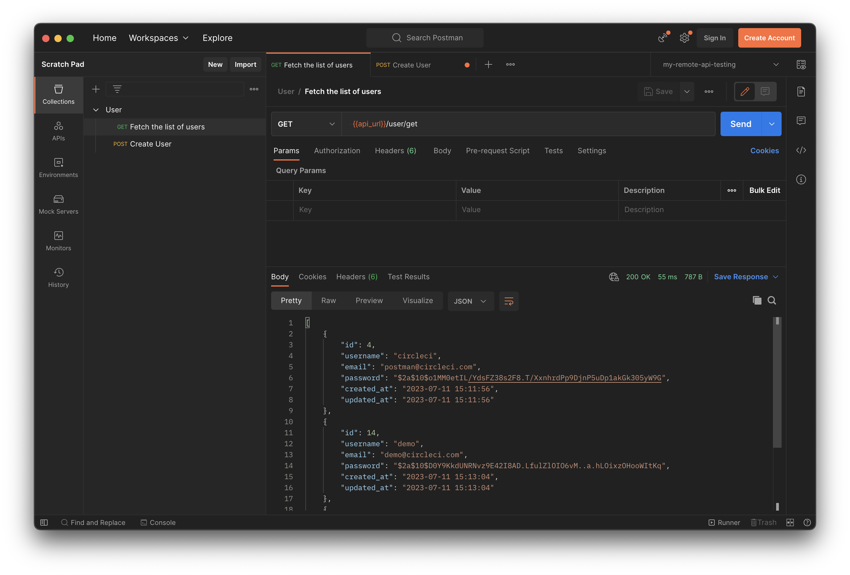 Testing an API with Postman | CircleCI