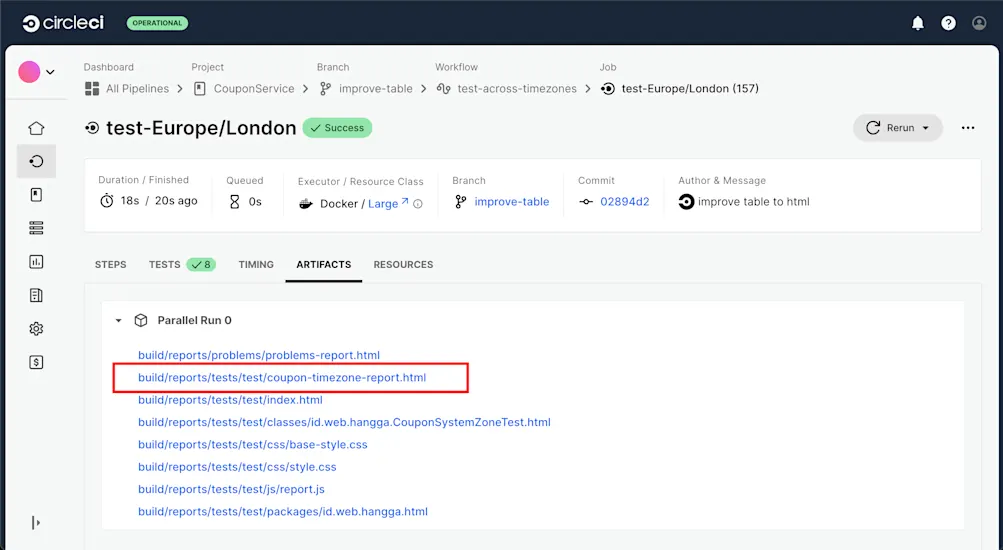 Junit report time zones