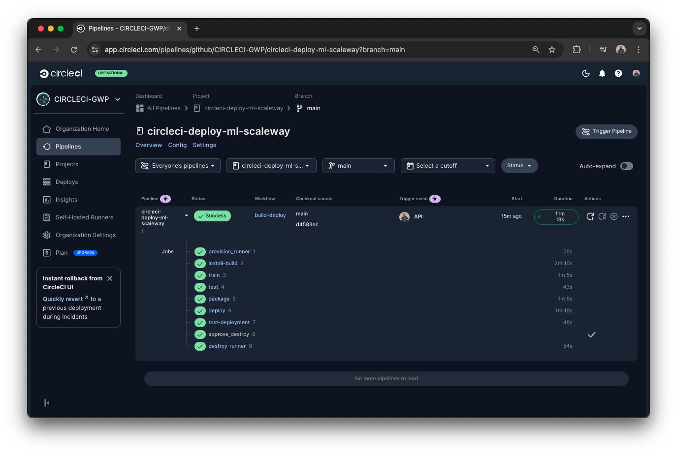 Deploy and manage AI workloads on Scaleway infrastructure with CircleCI ...