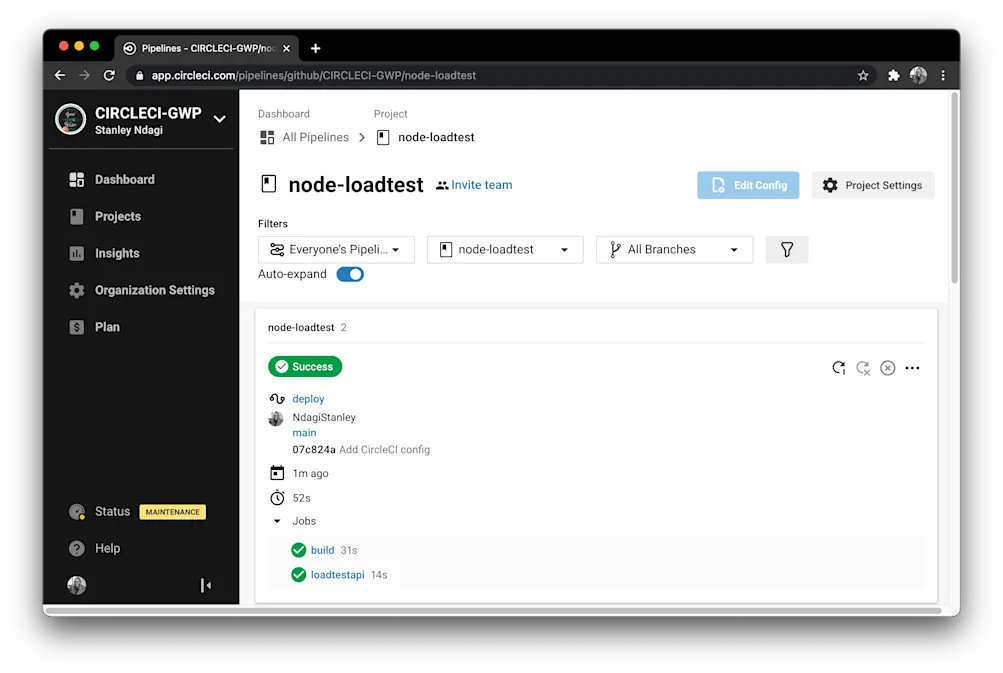 ビルド成功 - CircleCI