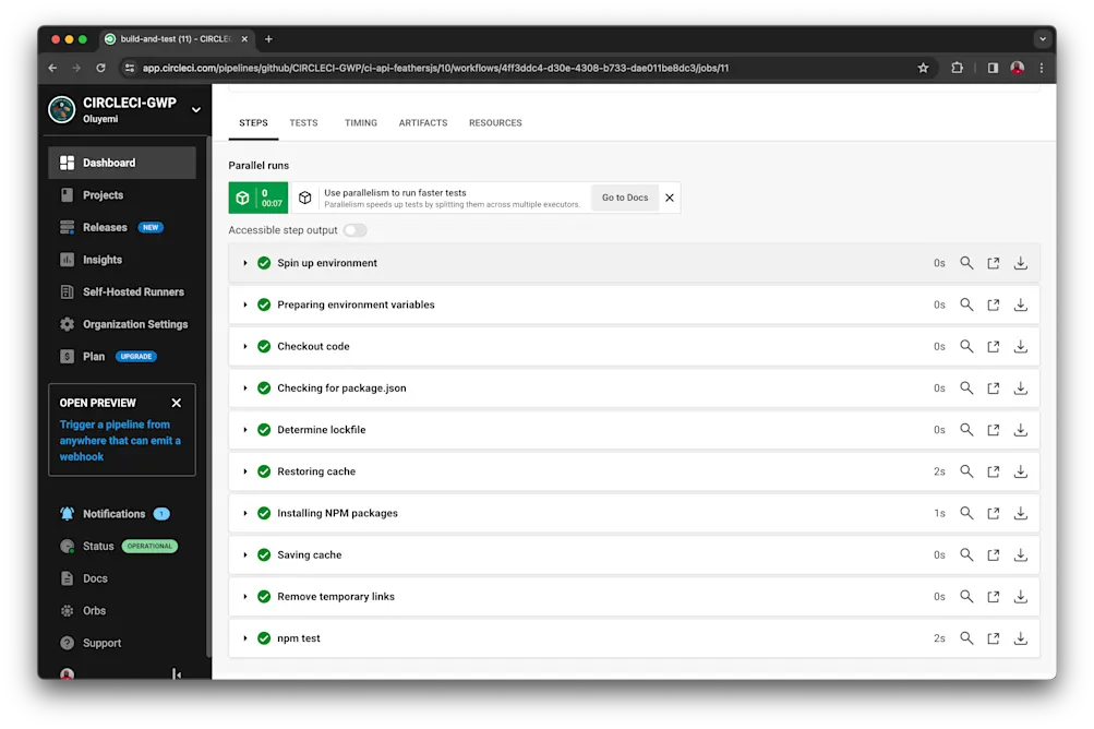 Pipeline build successful